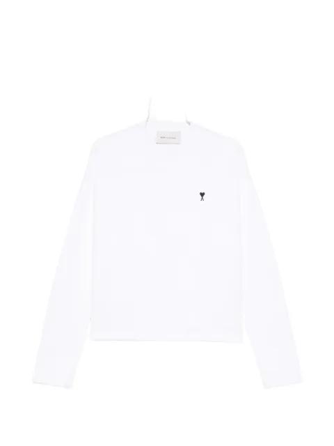 long-sleeved embroidered sweatshirt by AMI