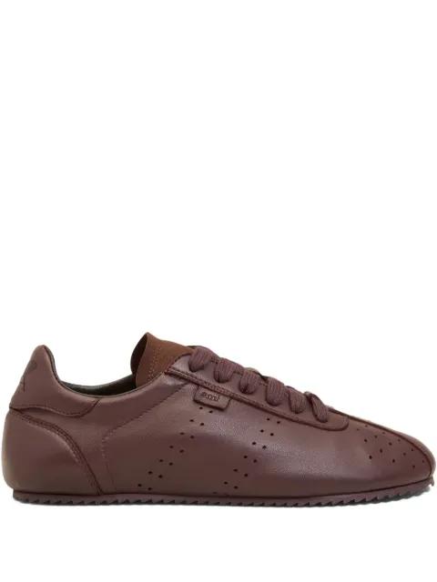 low-top leather sneakers by AMI
