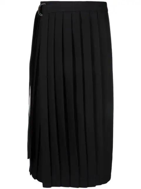 mid-length pleated skirt by AMI