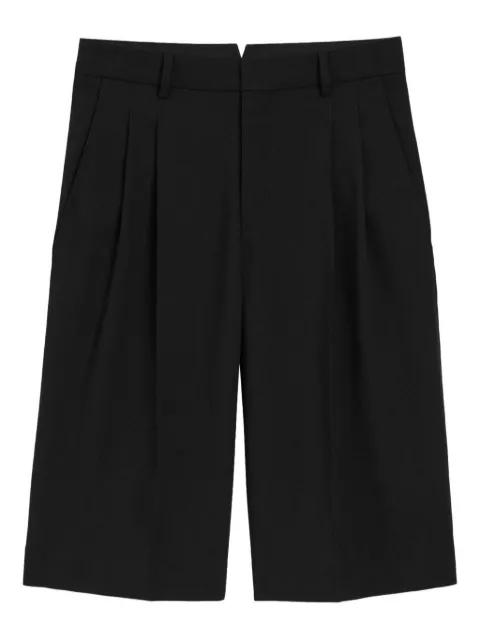 new wool low waist wide bermuda shorts by AMI