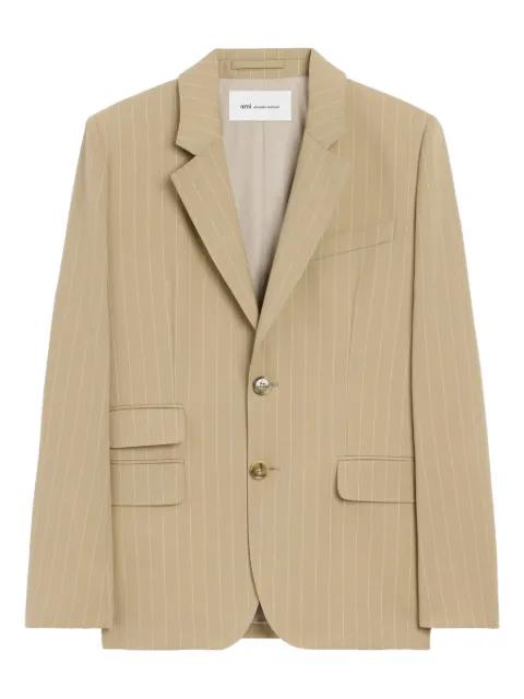 new wool single breasted boxy jacket by AMI