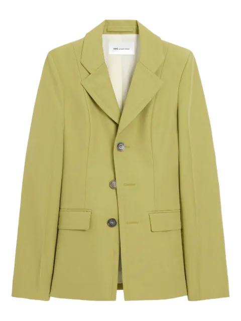 new wool single breasted fitted jacket by AMI