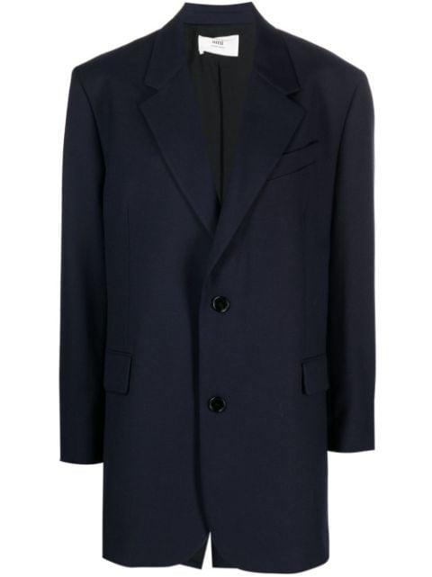 notched-lapel single-breasted blazer by AMI