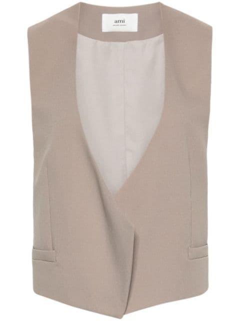 open-front waistcoat by AMI