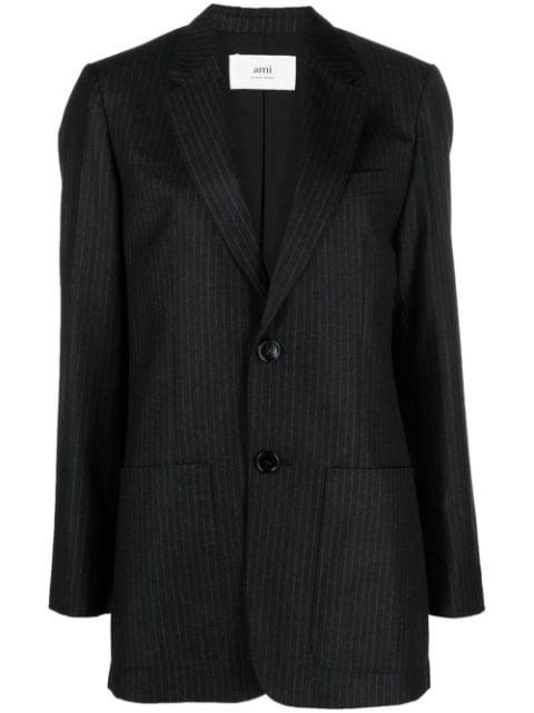pinstripe-pattern wool blazer by AMI