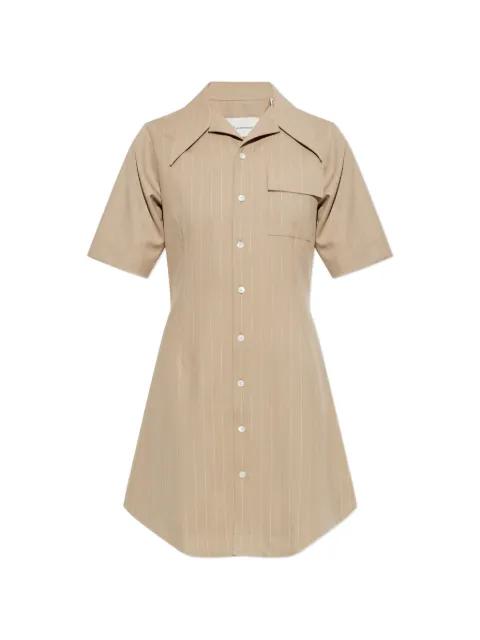 pinstripe-pattern wool dress by AMI