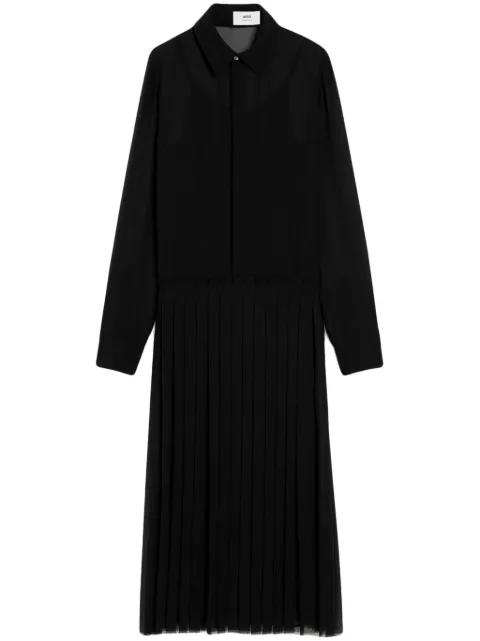 pleated maxi dress by AMI