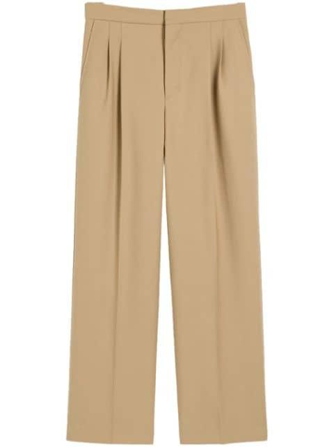 pressed-crease wool trousers by AMI