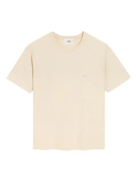raglan-sleeve embroidered T-shirt by AMI
