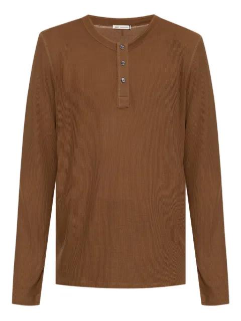 ribbed Henley T-shirt by AMI