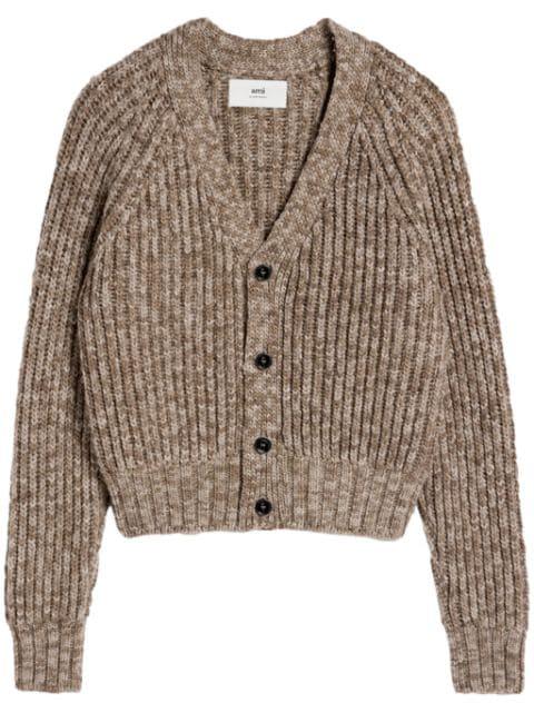 ribbed cardigan by AMI