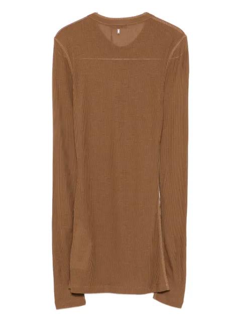 ribbed henley top by AMI