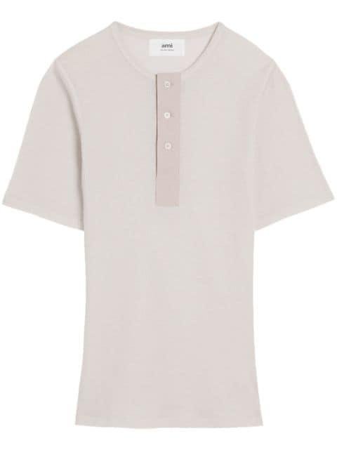 ribbed-jersey cotton T-shirt by AMI