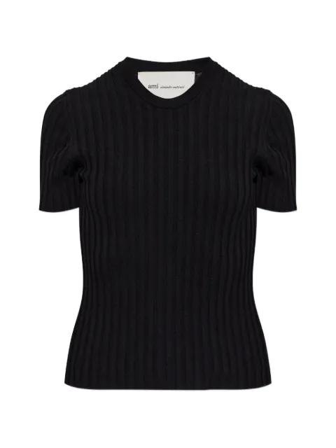 ribbed-knit T-shirt by AMI