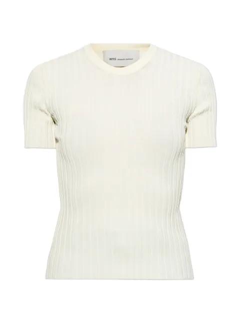 ribbed-knit T-shirt by AMI