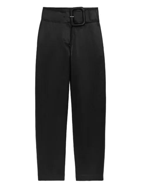 satin buckled belt trousers by AMI