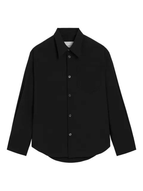 sharp collar plate shirt by AMI