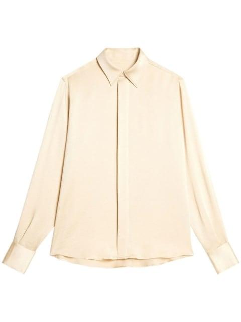 silk finish long-sleeve shirt by AMI