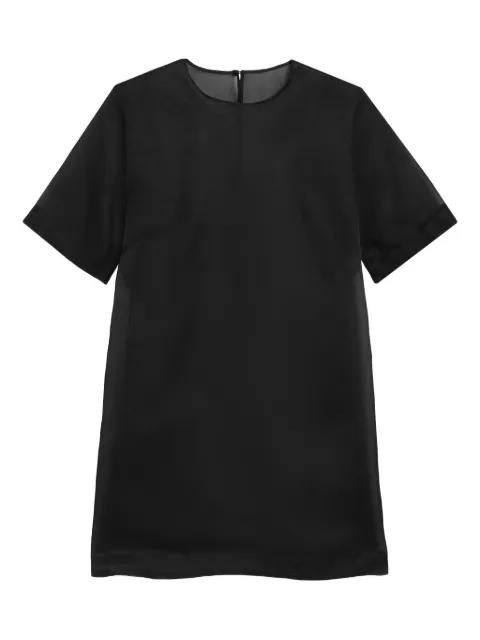 silk mini trapeze dress by AMI