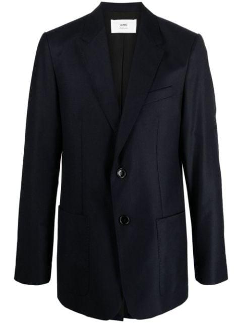 single-breasted virgin wool blazer by AMI