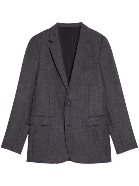 single-breasted virgin wool blazer by AMI