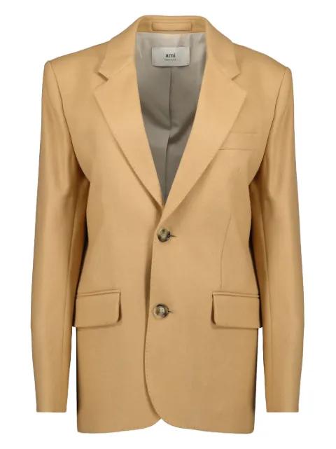 single breasted wool blazer by AMI