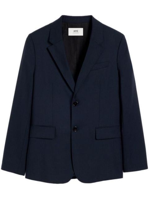 single breasted wool blazer by AMI