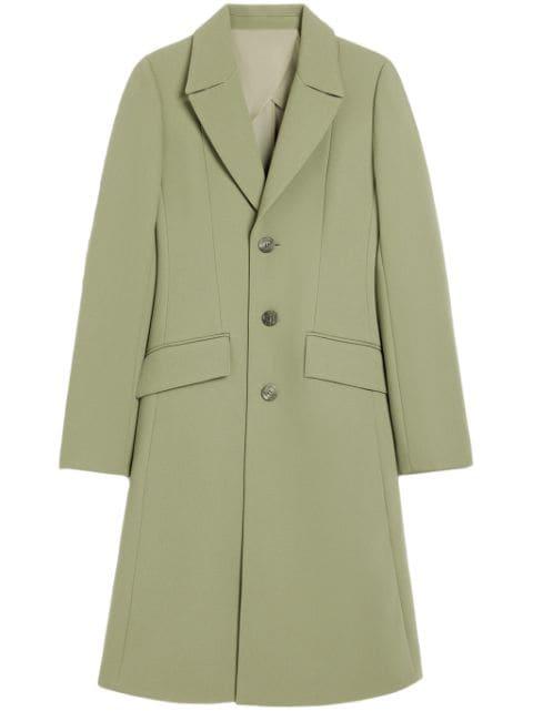 single-breasted wool coat by AMI