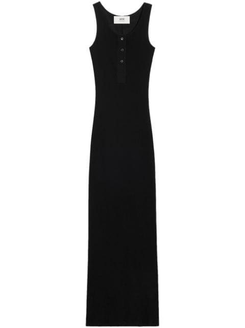 sleeveless cotton maxi dress by AMI