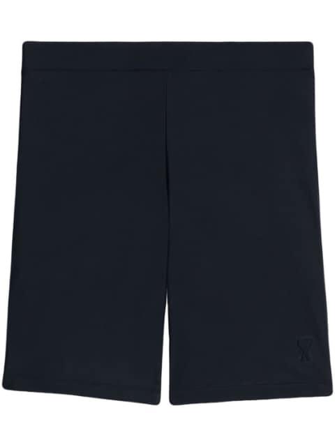 stretch legging shorts by AMI