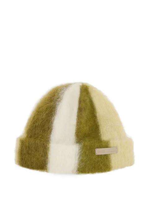 striped Ami De Coeur beanie by AMI