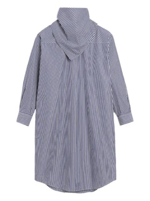 striped bandana-collar midi dress by AMI