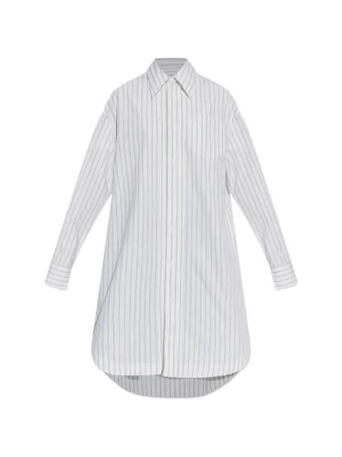 striped cotton shirt dress by AMI