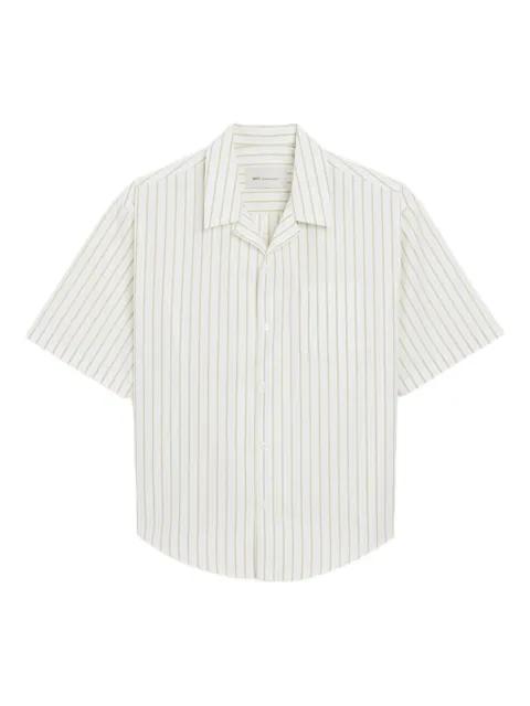 striped-pattern revere-collar shirt by AMI