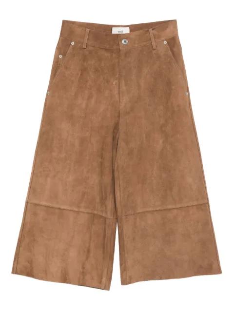 suede side-pocket trousers by AMI