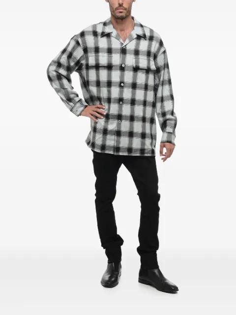 tartan-check bowling shirt by AMI