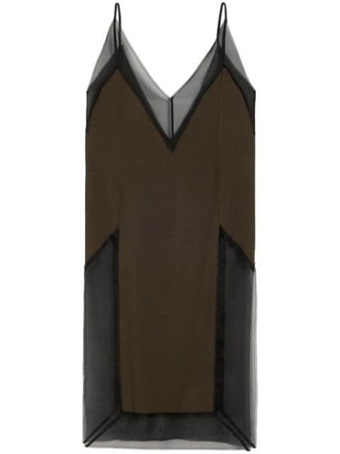 thin strap midi-dress by AMI