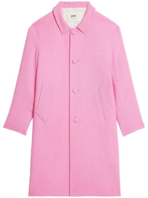 tweed single-breasted coat by AMI