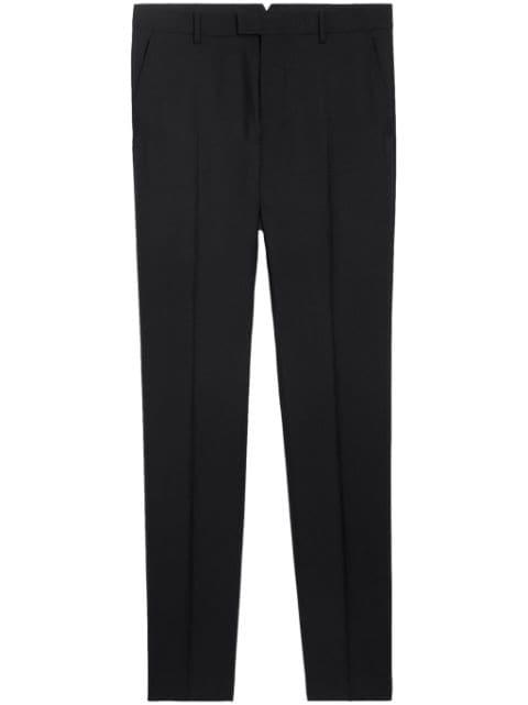 twill tapered-leg trousers by AMI