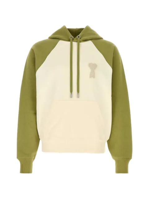 two-tone cotton sweatshirt by AMI