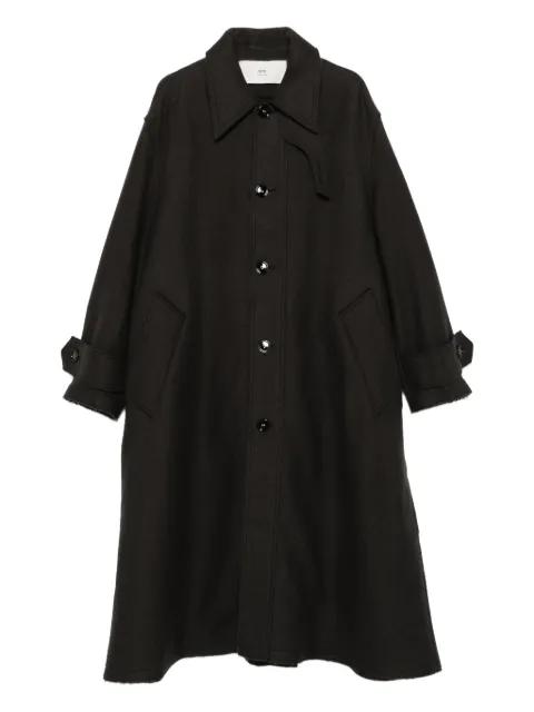 virgin-wool single-breasted coat by AMI