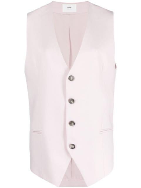 virgin wool waistcoat by AMI