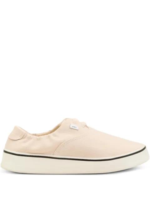 washed canvas tennis sneakers by AMI