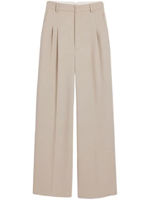 wide-leg tailored wool trousers by AMI