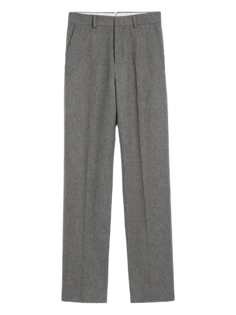 wool large-fit trousers by AMI