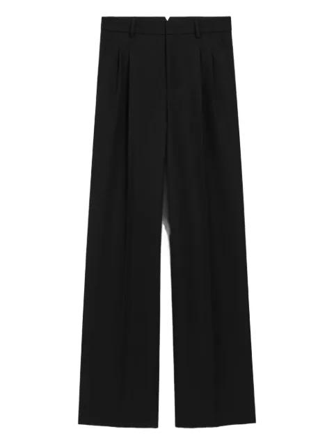 wool straight trousers by AMI