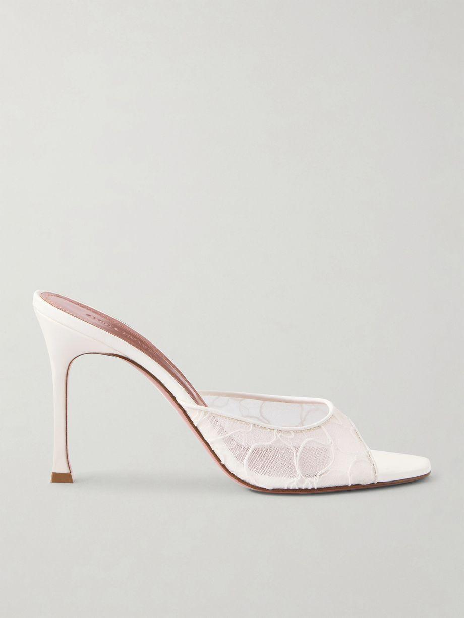 Alexa 95 satin and corded-lace sandals by AMINA MUADDI