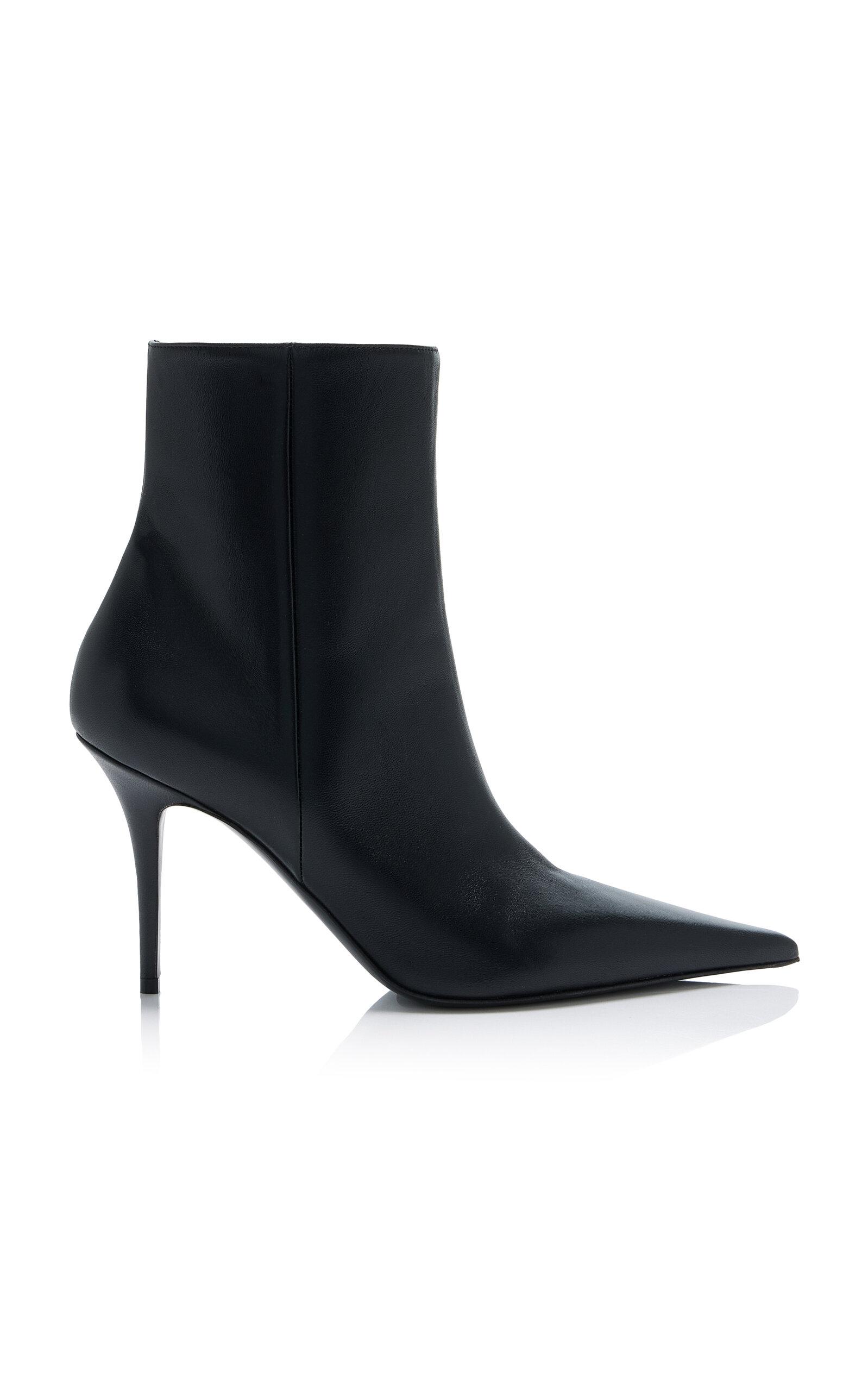 Amina Muaddi Barbara Leather Ankle Boots - Moda Operandi by AMINA MUADDI Amina Muaddi Barbara Leather Ankle Boots - Moda Operandi by AMINA MUADDI