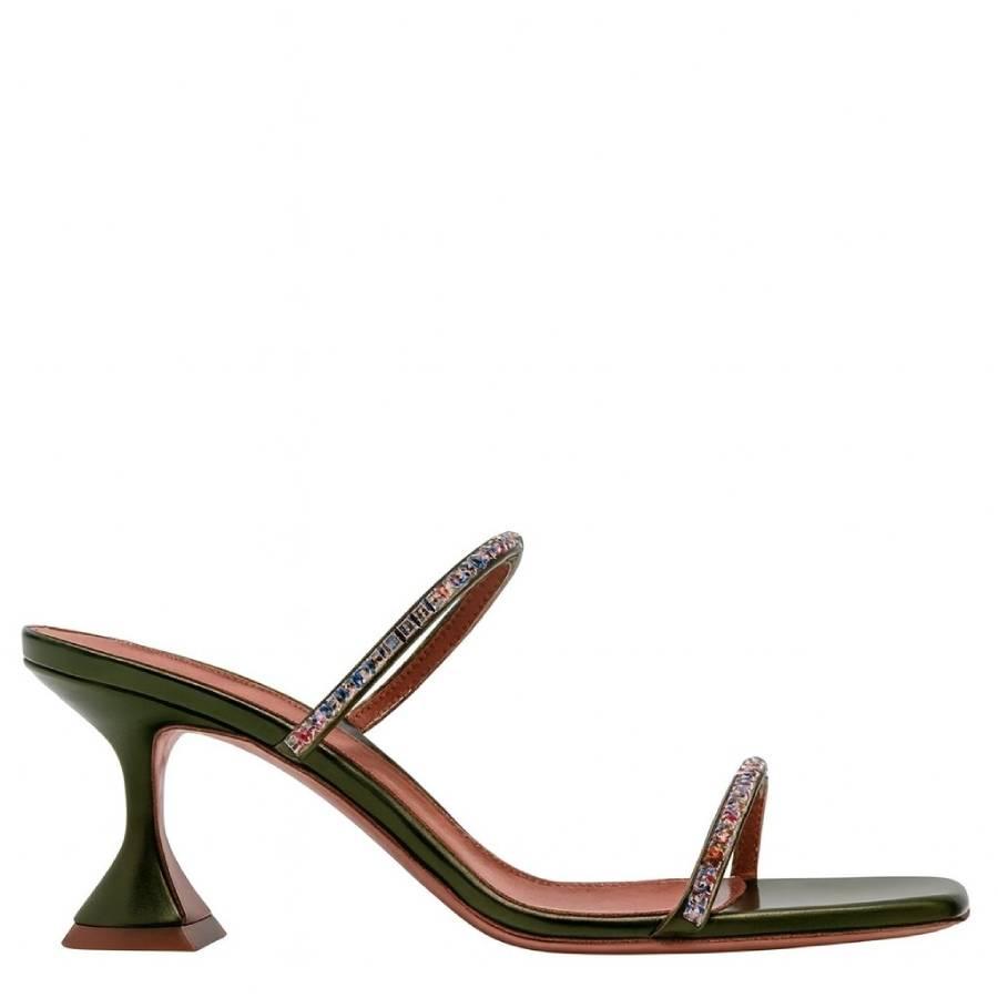 Amina Muaddi Gilda Crystal Embellished Sandals by AMINA MUADDI