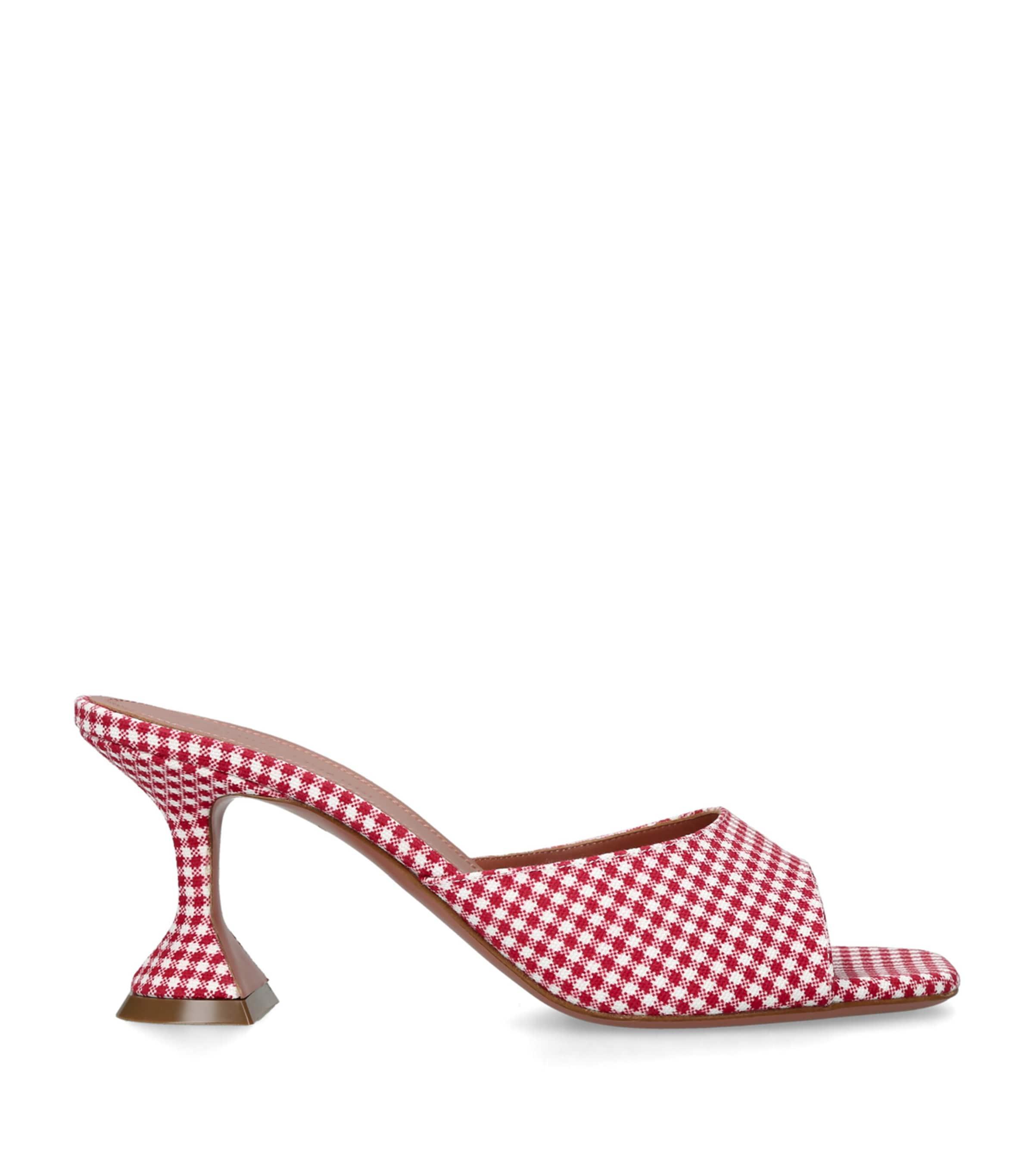 Amina Muaddi Houndstooth Lupita Mules 70 by AMINA MUADDI